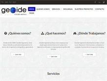 Tablet Screenshot of geoideingenieria.com